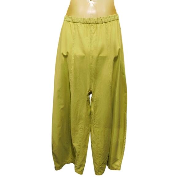Gerties Wide Leg, Elastic Comfort Waist Pants with Pockets, Light Green, Sz S - Picture 3 of 6